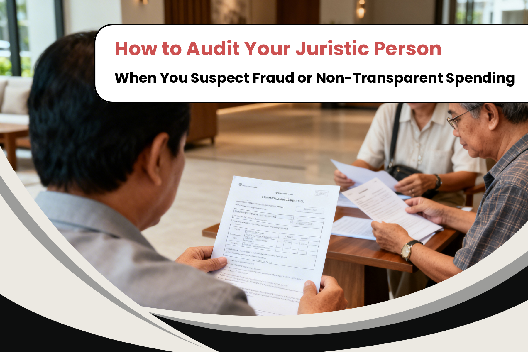 How to Audit a Juristic Person When You Suspect Fraud or Financial Mismanagement